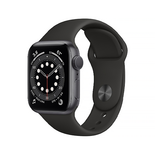Смарт-годинник Apple Watch Series 6 40mm Space Gray Aluminum Case with Black Sport Band - ціна, характеристики, відгуки, розстрочка, фото 1