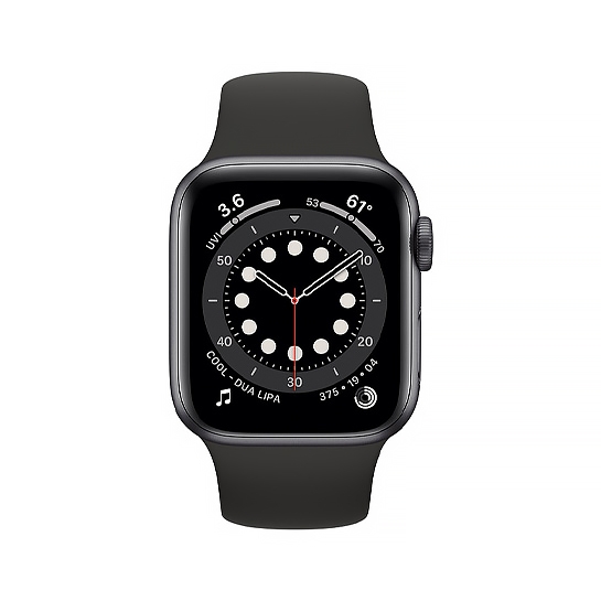 Смарт-годинник Apple Watch Series 6 40mm Space Gray Aluminum Case with Black Sport Band - ціна, характеристики, відгуки, розстрочка, фото 2