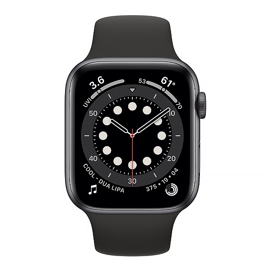 Смарт-часы Apple Watch Series 6 44mm Space Gray Aluminum Case with Black Sport Band - цена, характеристики, отзывы, рассрочка, фото 2