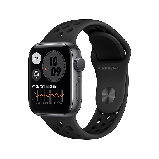 Смарт-годинник Apple Watch Series 6 Nike+ 40mm Space Gray Aluminum Case with Anthracite/Black Sport Band - ціна, характеристики, відгуки, розстрочка, фото 1