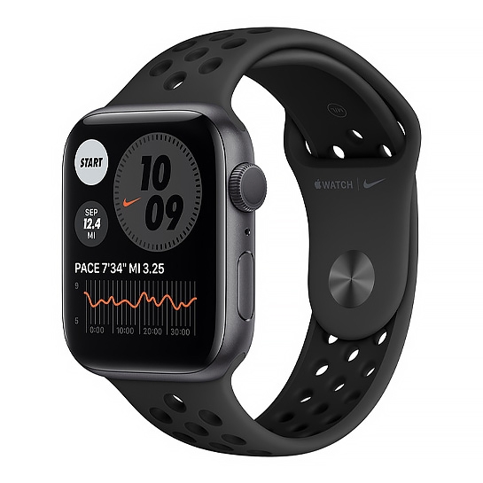 Смарт-годинник Apple Watch Series 6 Nike+ 44mm Space Gray Aluminum Case with Anthracite/Black Sport Band - ціна, характеристики, відгуки, розстрочка, фото 1