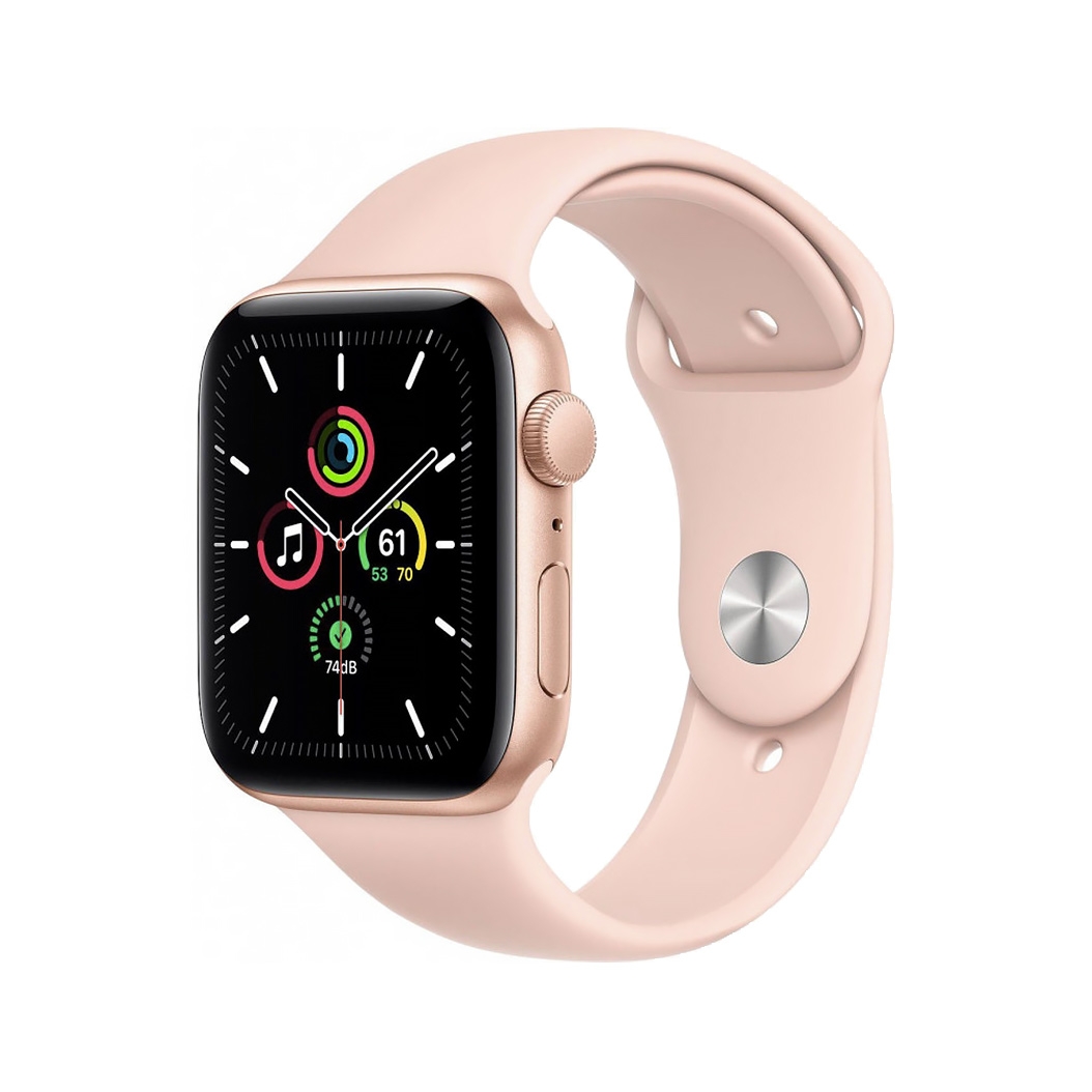 Смарт-годинник Apple Watch SE 40mm Gold Aluminum Case with Pink Sand Sport Band - ціна, характеристики, відгуки, розстрочка, фото 1