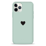 Чехол Pump Silicone Minimalistic Case for iPhone 11 Pro Black Heart #
