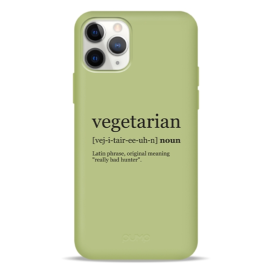 Чехол Pump Silicone Minimalistic Case for iPhone 11 Pro Vegetarian Wiki # - цена, характеристики, отзывы, рассрочка, фото 1