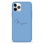 Чехол Pump Silicone Minimalistic Case for iPhone 11 Pro Meow Blue #