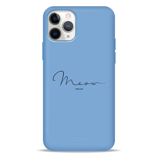 Чехол Pump Silicone Minimalistic Case for iPhone 11 Pro Meow Blue # - цена, характеристики, отзывы, рассрочка, фото 1