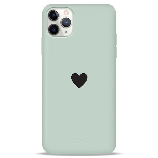 Чохол Pump Silicone Minimalistic Case for iPhone 11 Pro Max Black Heart # - цена, характеристики, отзывы, рассрочка, фото 1