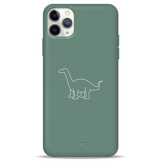 Чехол Pump Silicone Minimalistic Case for iPhone 11 Pro Max Dino Green # - цена, характеристики, отзывы, рассрочка, фото 1