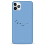 Чохол Pump Silicone Minimalistic Case for iPhone 11 Pro Max Meow Blue #