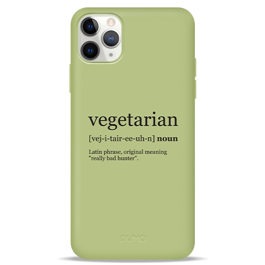 Чохол Pump Silicone Minimalistic Case for iPhone 11 Pro Max Vegetarian Wiki # - ціна, характеристики, відгуки, розстрочка, фото 1