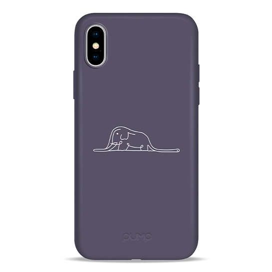 Чохол Pump Silicone Minimalistic Case for iPhone X/XS Elephant In A Boa #