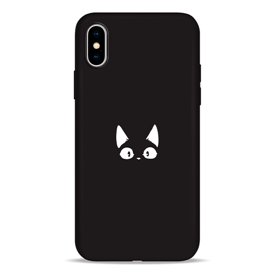 Чехол Pump Silicone Minimalistic Case for iPhone X/XS Funny Cat #