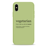 Чохол Pump Silicone Minimalistic Case for iPhone X/XS Vegetarian Wiki #