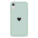 Чохол Pump Silicone Minimalistic Case for iPhone XR Black Heart #