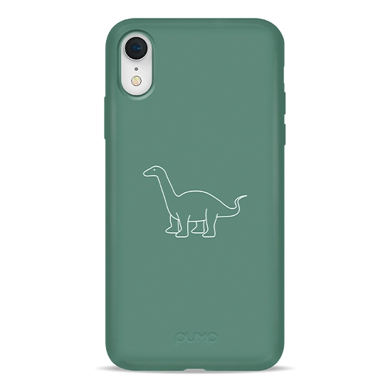 Чохол Pump Silicone Minimalistic Case for iPhone XR Dino Green #