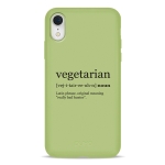 Чехол Pump Silicone Minimalistic Case for iPhone XR Vegetarian Wiki #
