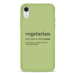 Чехол Pump Silicone Minimalistic Case for iPhone XR Vegetarian Wiki #