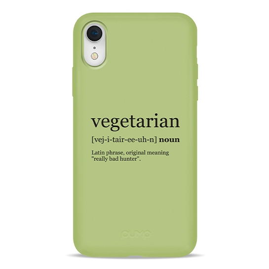 Чехол Pump Silicone Minimalistic Case for iPhone XR Vegetarian Wiki # - цена, характеристики, отзывы, рассрочка, фото 1