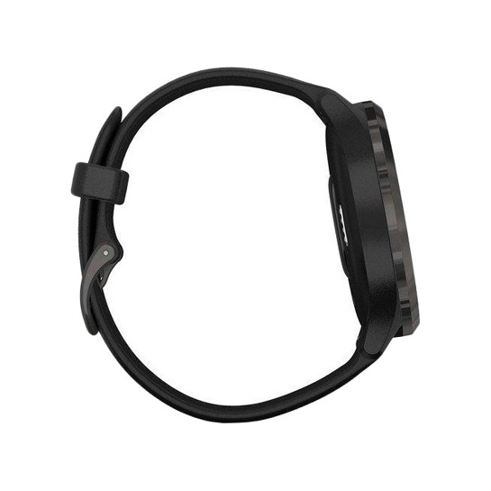 Спортивные часы Garmin Vivomove 3 Slate Stainless Steel Bezel with Black Case and Silicone Band - цена, характеристики, отзывы, рассрочка, фото 3