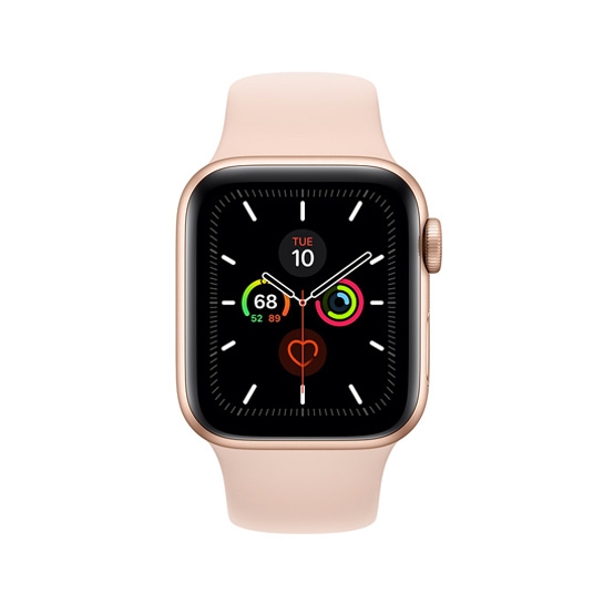 Б/У Смарт-часы Apple Watch Series 5 + LTE 40mm Gold Aluminum Case with Pink Sand Sport Band (Отличное) - цена, характеристики, отзывы, рассрочка, фото 2