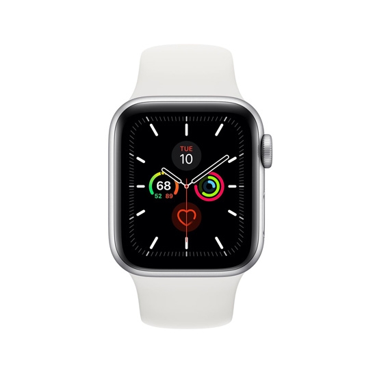 Б/У Смарт-годинник Apple Watch Series 5 + LTE 40mm Silver Aluminum Case with White Sport Band (Відмінний) - ціна, характеристики, відгуки, розстрочка, фото 3
