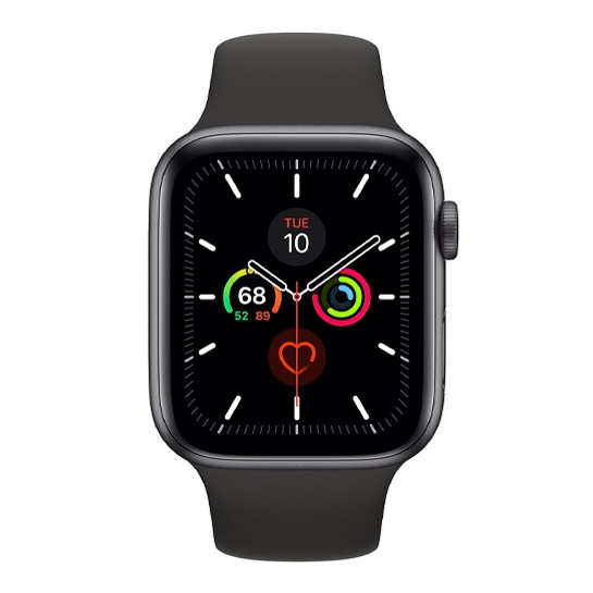 Б/У Смарт-годинник Apple Watch Series 5 + LTE 44mm Space Gray Aluminum Case with Black Sport Band (Ідеальний) - ціна, характеристики, відгуки, розстрочка, фото 2