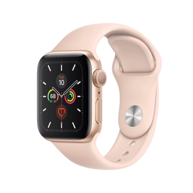 Б/У Смарт-часы Apple Watch Series 5 40mm Gold Aluminum Case with Pink Sand Sport Band (Отличное) - цена, характеристики, отзывы, рассрочка, фото 1