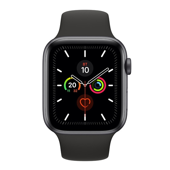 Б/У Смарт-годинник Apple Watch Series 5 44mm Space Gray Aluminum Case with Black Sport Band (Відмінний) - ціна, характеристики, відгуки, розстрочка, фото 2