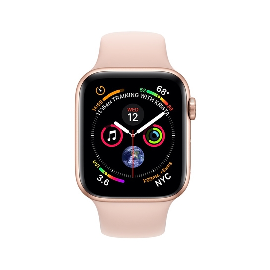 Б/У Смарт-часы Apple Watch Series 4 + LTE 40mm Gold Aluminum Case with Pink Sand Sport Band (Отличное) - цена, характеристики, отзывы, рассрочка, фото 2