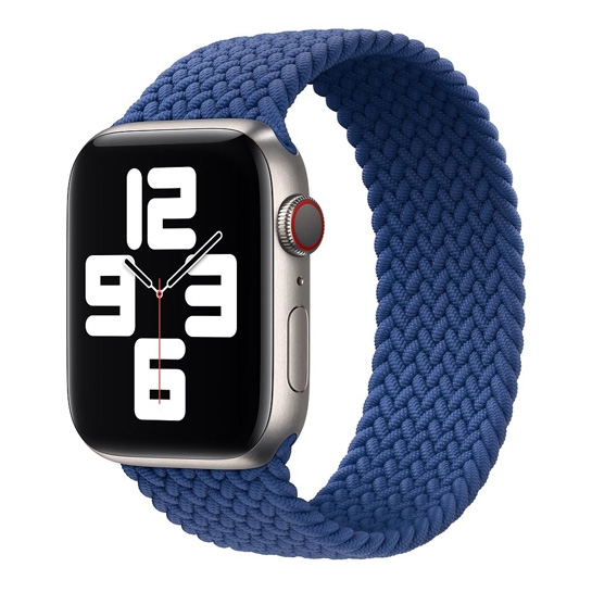 Ремінець Apple Watch Braided Solo Loop 42mm/44mm Atlantic Blue - Size 11 - ціна, характеристики, відгуки, розстрочка, фото 2