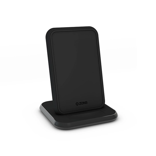 Бездротовий зарядний пристрій ZENS Stand Aluminium Wireless Charger Black