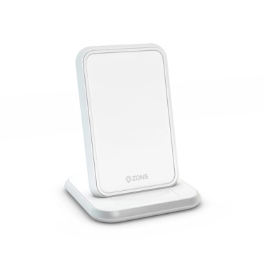 Бездротовий зарядний пристрій ZENS Stand Aluminium Wireless Charger White - цена, характеристики, отзывы, рассрочка, фото 1