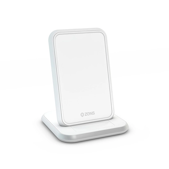Беспроводное зарядное устройство ZENS Stand Aluminium Wireless Charger White