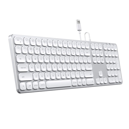 Клавіатура Satechi Aluminum USB Wired Keyboard Silver US - ціна, характеристики, відгуки, розстрочка, фото 2