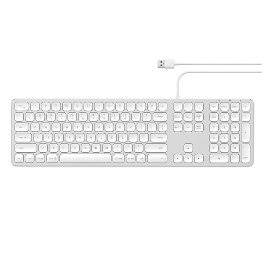 Клавіатура Satechi Aluminum USB Wired Keyboard Silver US - ціна, характеристики, відгуки, розстрочка, фото 4
