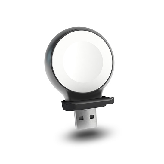 Бездротовий зарядний пристрій ZENS Apple Watch USB-Stick Aluminium Charger Black - ціна, характеристики, відгуки, розстрочка, фото 1
