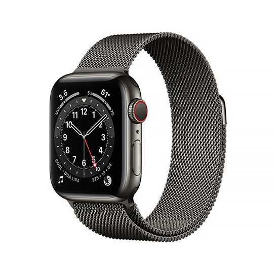 Смарт-годинник Apple Watch Series 6 + LTE 40mm Graphite Stainless Case with Graphite Milanes Loop - ціна, характеристики, відгуки, розстрочка, фото 1