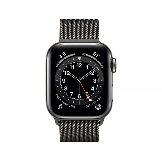 Смарт-часы Apple Watch Series 6 + LTE 40mm Graphite Stainless Case with Graphite Milanes Loop - цена, характеристики, отзывы, рассрочка, фото 2