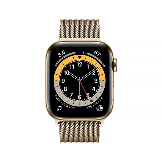Смарт-годинник Apple Watch Series 6 + LTE 40mm Gold Stainless Steel Case with Gold Milanes Loop - ціна, характеристики, відгуки, розстрочка, фото 2