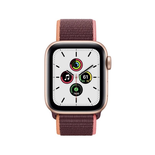 Смарт-часы Apple Watch SE + LTE 40mm Gold Aluminium with Plum Sport Loop