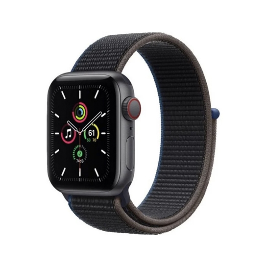 Смарт-годинник Apple Watch SE + LTE 40mm Space Grey Aluminium with Charcoal Sport Loop - ціна, характеристики, відгуки, розстрочка, фото 1