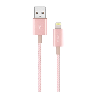 Кабель Moshi Integra Lightning to USB Cable Golden Rose - цена, характеристики, отзывы, рассрочка, фото 1