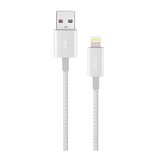 Кабель Moshi Integra Lightning to USB Cable Jet Silver - ціна, характеристики, відгуки, розстрочка, фото 1