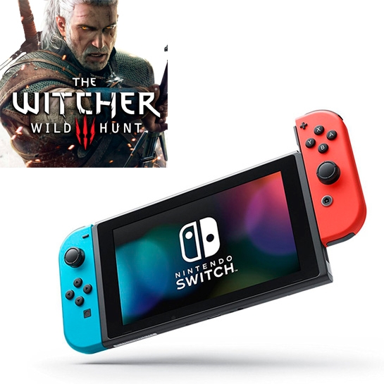 Ігрова консоль Nintendo Switch V2 Neon Blue/Red + Гра The Witcher 3: Wild Hunt Complete Edition - ціна, характеристики, відгуки, розстрочка, фото 2