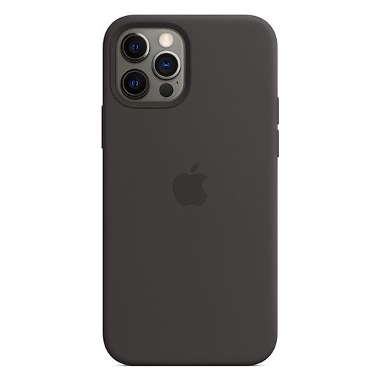 Чехол Apple Silicone Case with MagSafe for iPhone 12/12 Pro Black - цена, характеристики, отзывы, рассрочка, фото 2