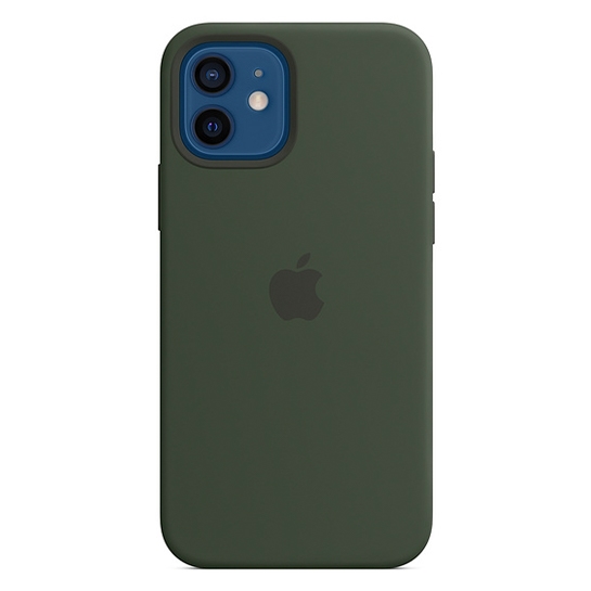 Чехол Apple Silicone Case with MagSafe for iPhone 12/12 Pro Cyprus Green - цена, характеристики, отзывы, рассрочка, фото 2