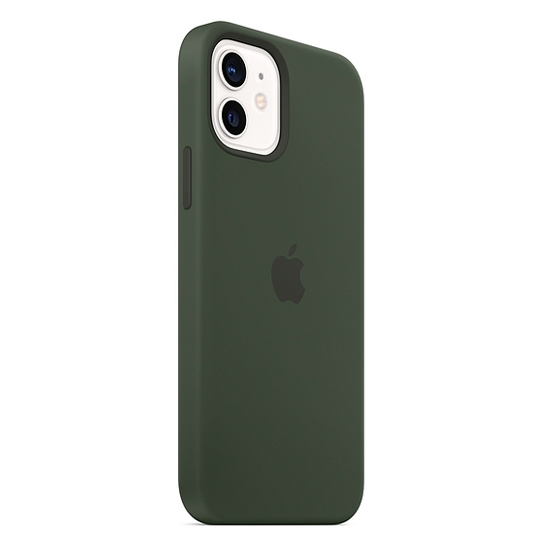 Чехол Apple Silicone Case with MagSafe for iPhone 12/12 Pro Cyprus Green - цена, характеристики, отзывы, рассрочка, фото 3