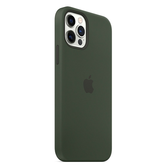 Чохол Apple Silicone Case with MagSafe for iPhone 12/12 Pro Cyprus Green - ціна, характеристики, відгуки, розстрочка, фото 4