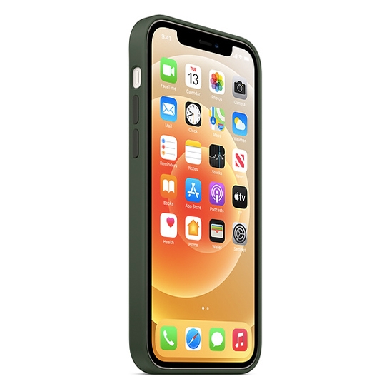 Чохол Apple Silicone Case with MagSafe for iPhone 12/12 Pro Cyprus Green - ціна, характеристики, відгуки, розстрочка, фото 5