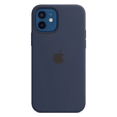 Чехол Apple Silicone Case with MagSafe for iPhone 12/12 Pro Deep Navy - цена, характеристики, отзывы, рассрочка, фото 1